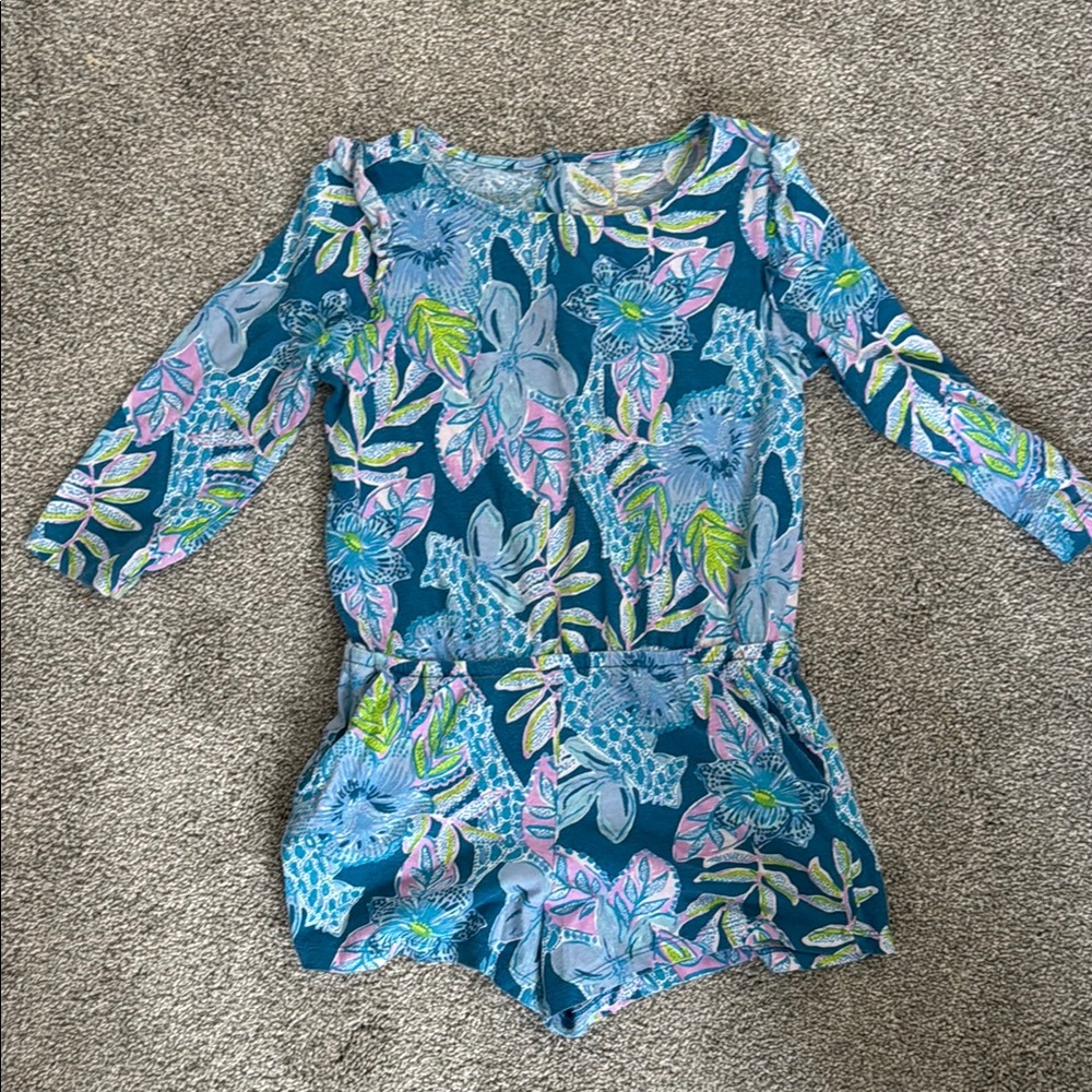 Lilly Pulitzer Floral Kids Romper